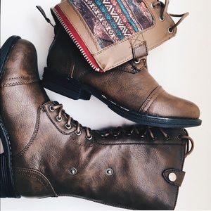 Brown Combat Boots | Madden Girl